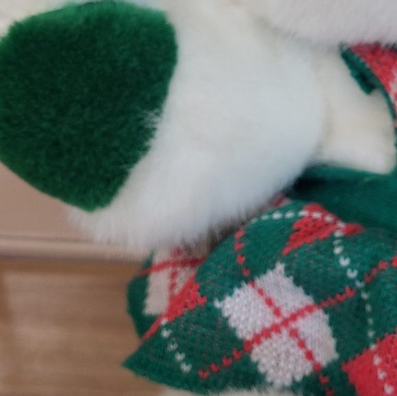 VINTAGE 1990 KMART OUR CHRISTMAS TEDDY BEAR STUFFED ANIMAL PLUSH TOY 1986 - Picture 8 of 11